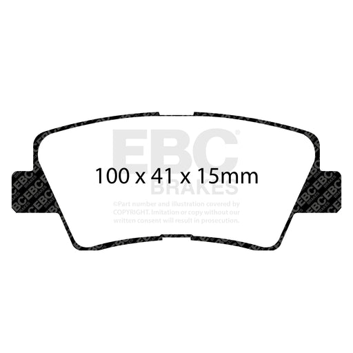 EBC DP42031R product-specific pad shape illustration