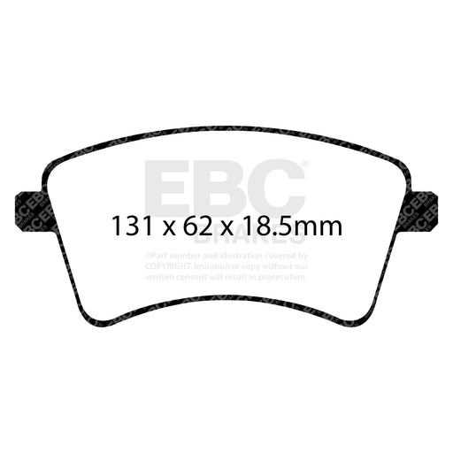 EBC DPX2033 product-specific pad shape illustration