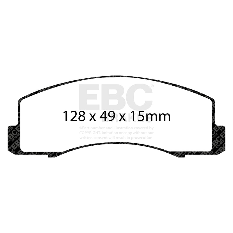 EBC DP22035 product-specific pad shape illustration