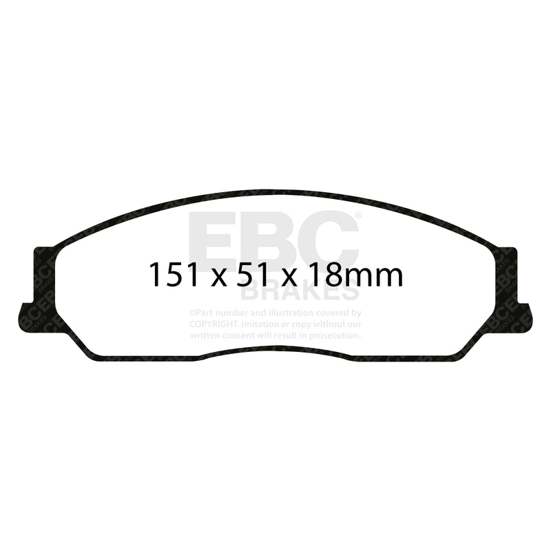 EBC DP22036 product-specific pad shape illustration