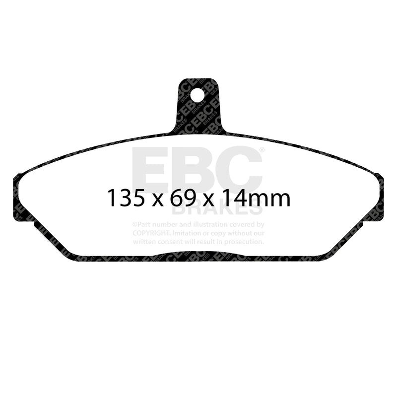 EBC DP22037 product-specific pad shape illustration