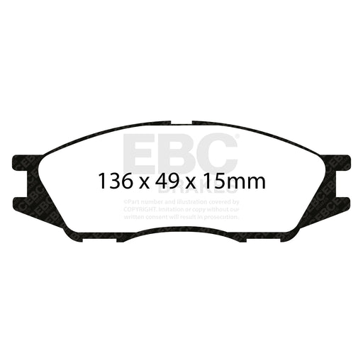 EBC DP22038 product-specific pad shape illustration