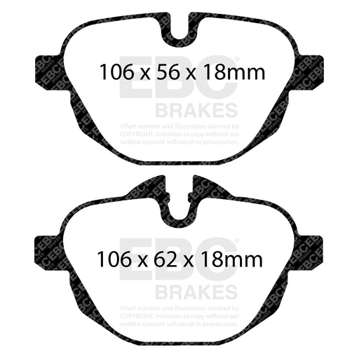 EBC DP32047C product-specific pad shape illustration