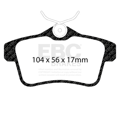 EBC DP22053 product-specific pad shape illustration