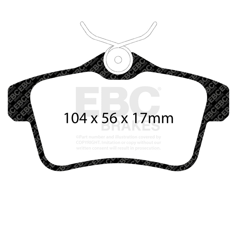 EBC DP42053R product-specific pad shape illustration