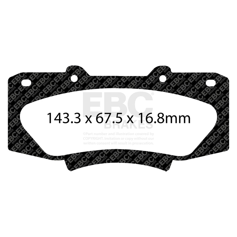 EBC DP62054 product-specific pad shape illustration