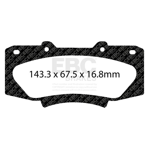 EBC DPX2054 product-specific pad shape illustration
