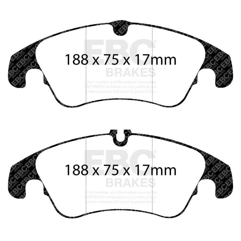 EBC DP42055R product-specific pad shape illustration