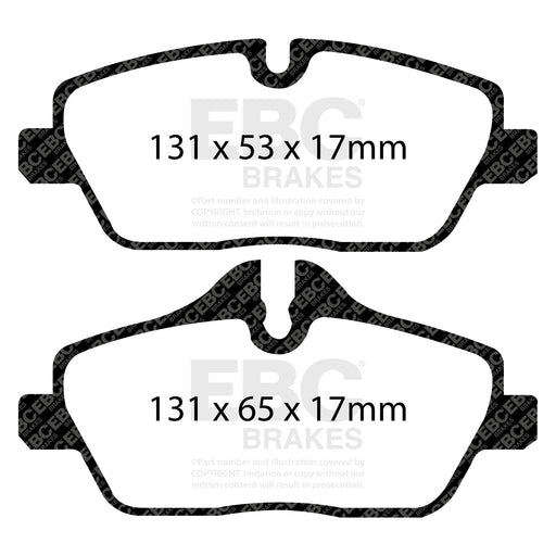 EBC DP22056 product-specific pad shape illustration