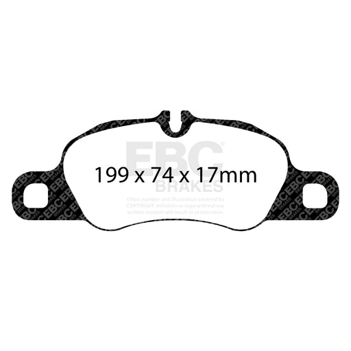 EBC DP82057RP1 product-specific pad shape illustration