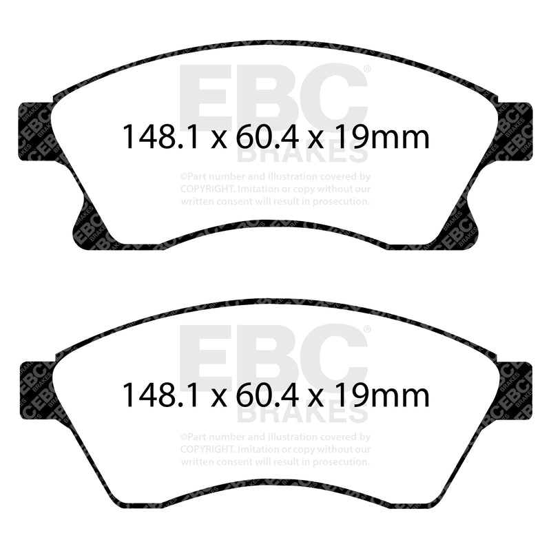 EBC DP42065R product-specific pad shape illustration