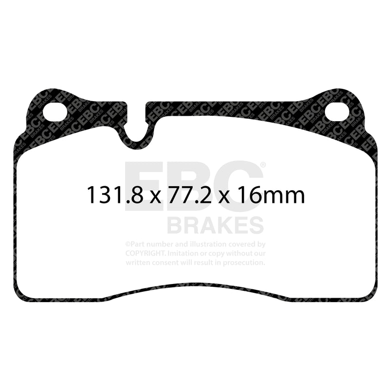EBC DP82070RPX product-specific pad shape illustration