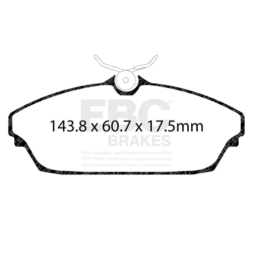 EBC DPX2072 product-specific pad shape illustration
