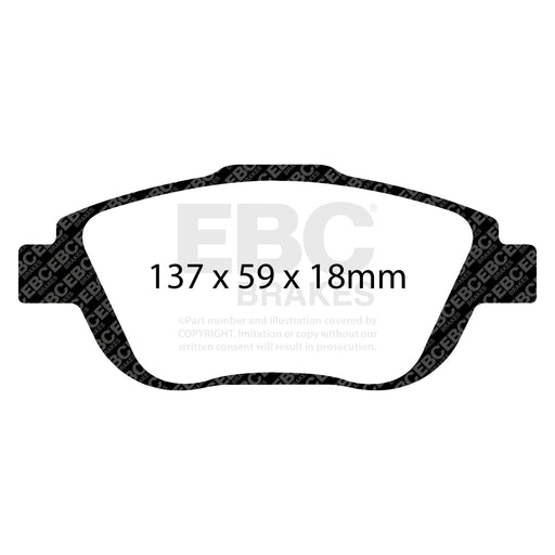 EBC DP22073 product-specific pad shape illustration