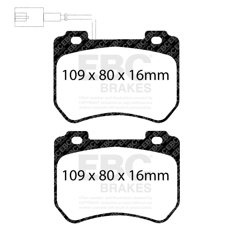 EBC DP42074R product-specific pad shape illustration