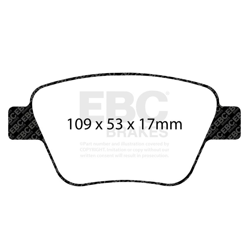 EBC DP32075C product-specific pad shape illustration