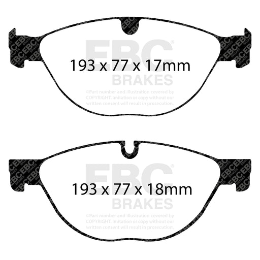 EBC DP32076C product-specific pad shape illustration