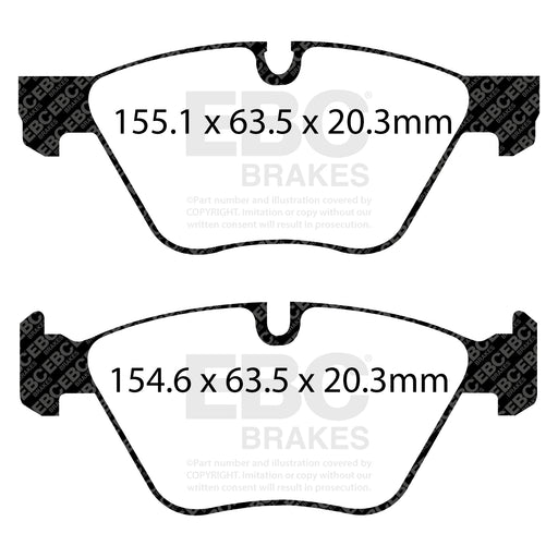 EBC DPX2077 product-specific pad shape illustration