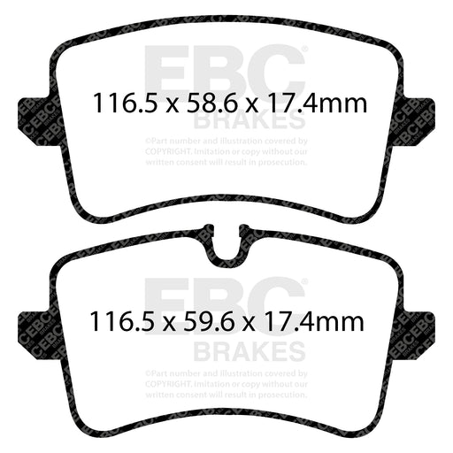 EBC DP82082RP1 product-specific pad shape illustration