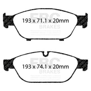 EBC DP32086C product-specific pad shape illustration