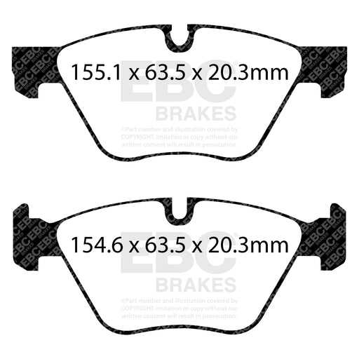 EBC DPX2088 product-specific pad shape illustration
