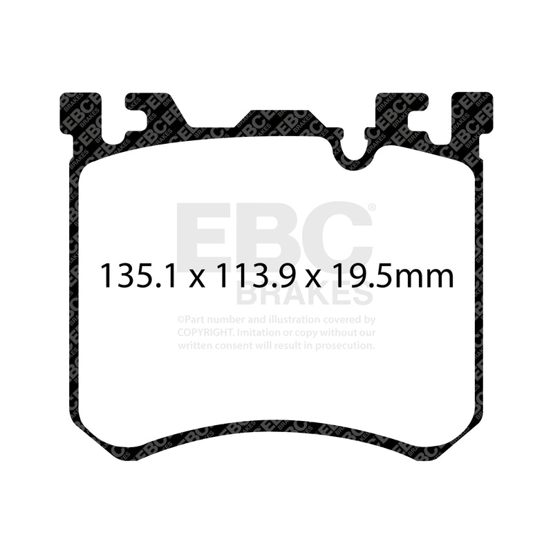 EBC DP42091R product-specific pad shape illustration