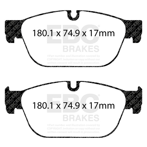 EBC DPX2092 product-specific pad shape illustration