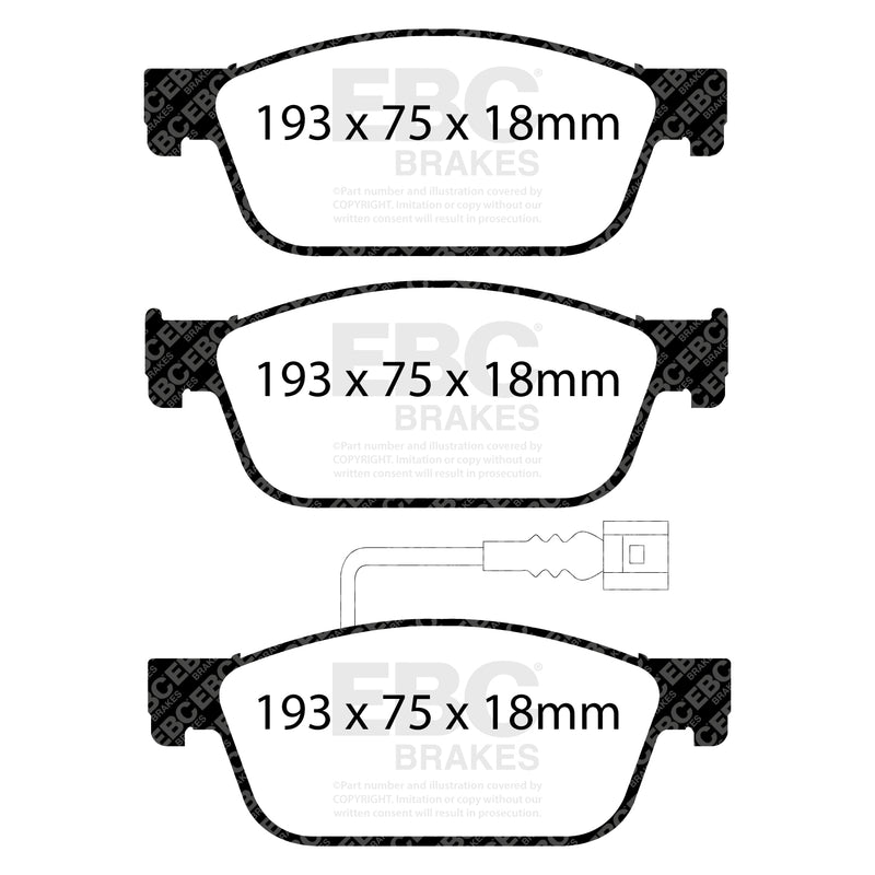 EBC DP42096R product-specific pad shape illustration