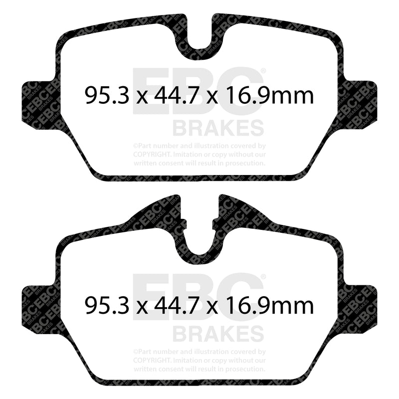 EBC DPX2102 product-specific pad shape illustration