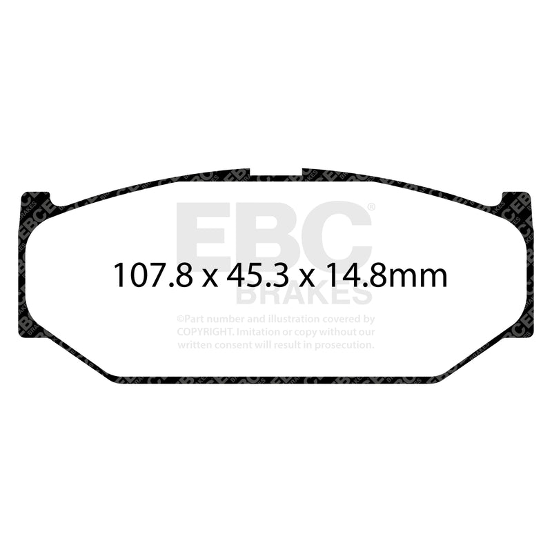 EBC DPX2104 product-specific pad shape illustration