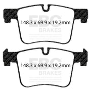EBC DP32105C product-specific pad shape illustration