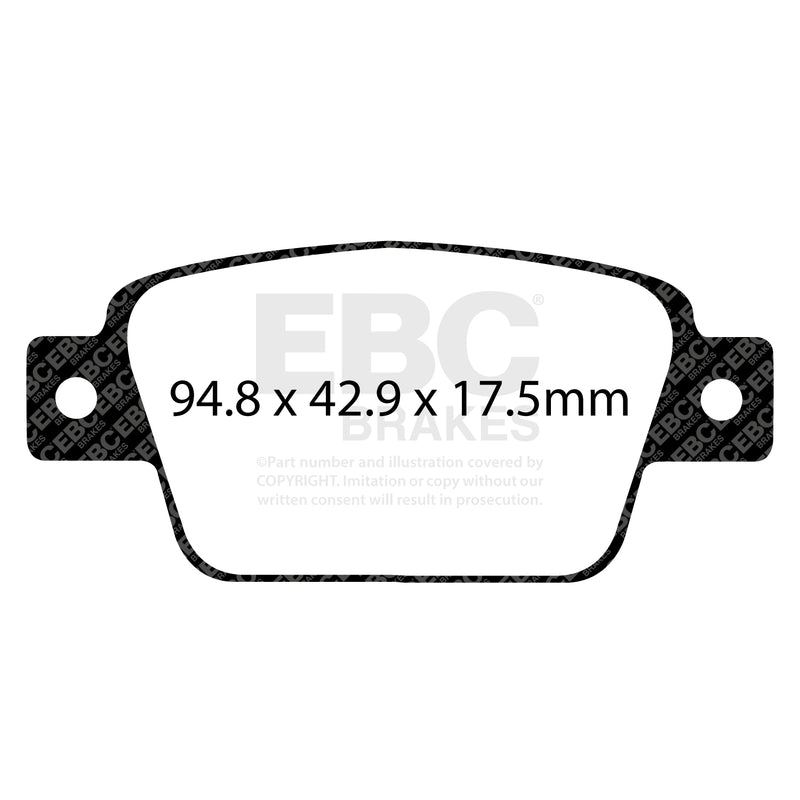 EBC DP42107R product-specific pad shape illustration