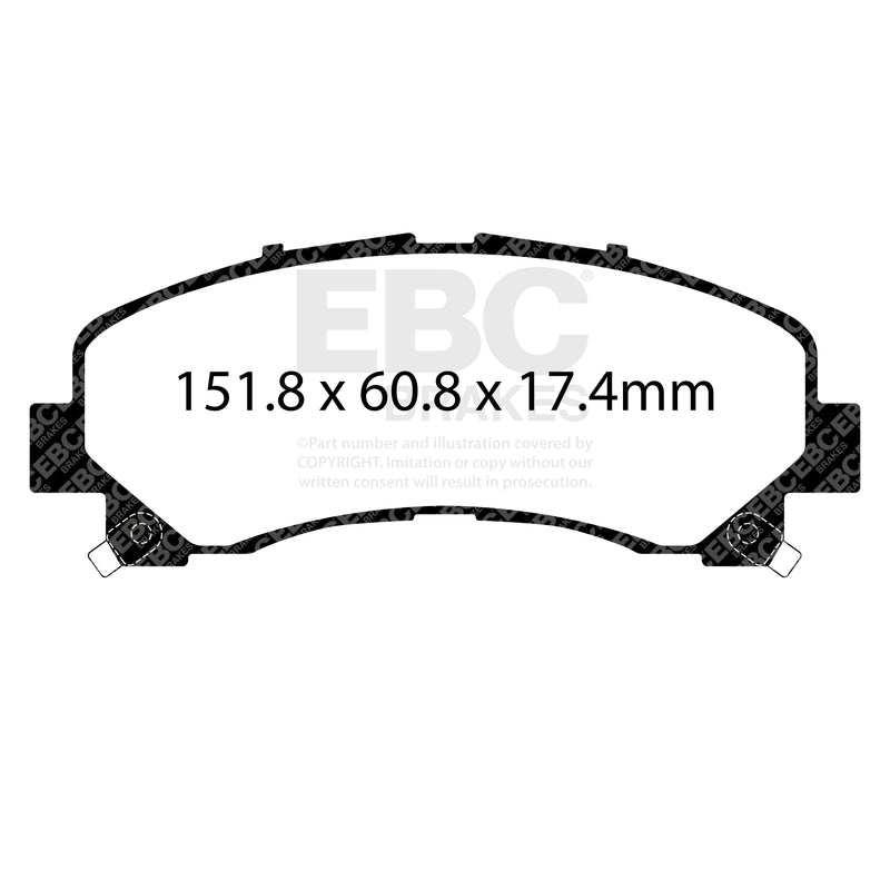 EBC DPX2113 product-specific pad shape illustration