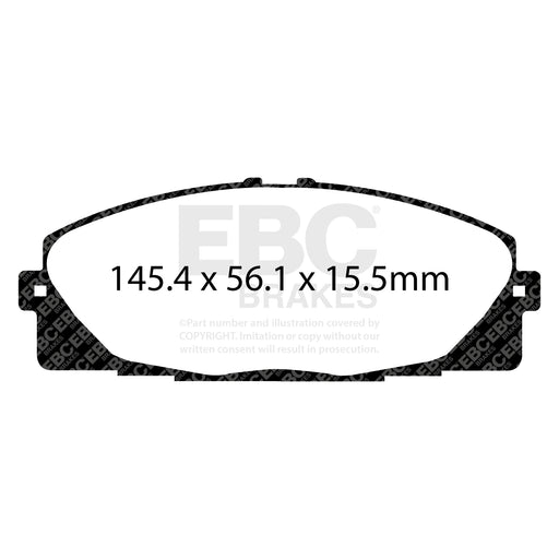 EBC DPX2114 product-specific pad shape illustration