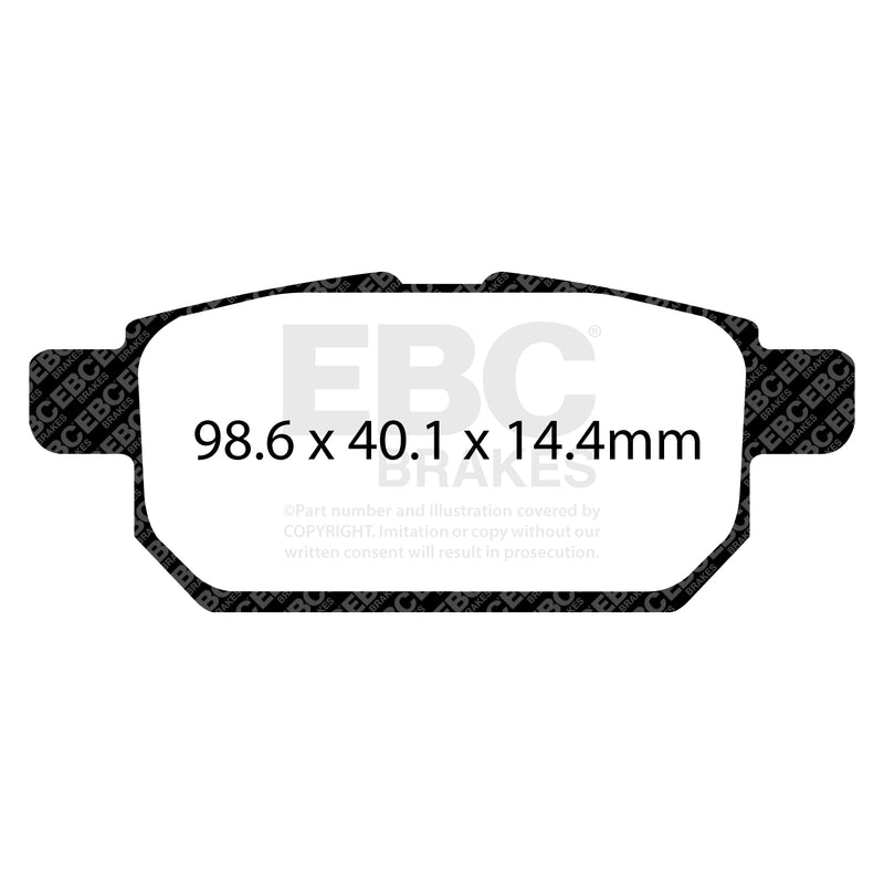 EBC DP22120 product-specific pad shape illustration