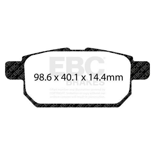 EBC DP22120 product-specific pad shape illustration