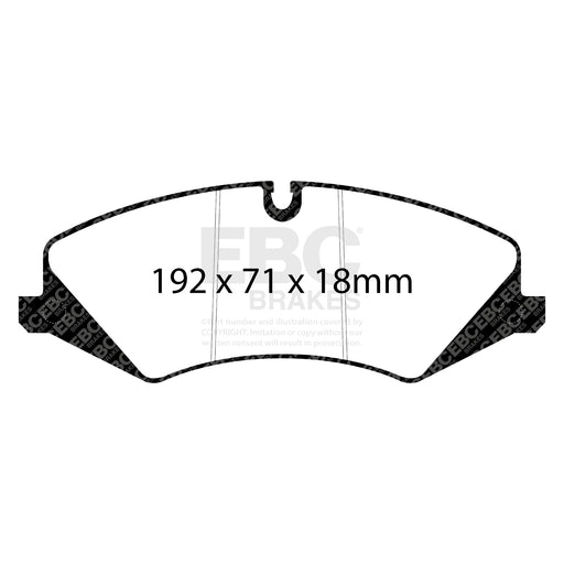 EBC DPX2123 product-specific pad shape illustration