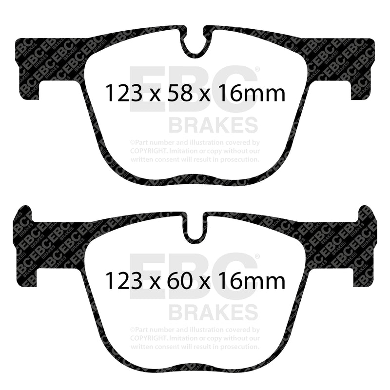 EBC DP52131NDX product-specific pad shape illustration