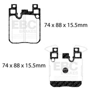 EBC DP42133R product-specific pad shape illustration