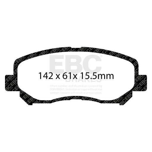 EBC DP42134R product-specific pad shape illustration
