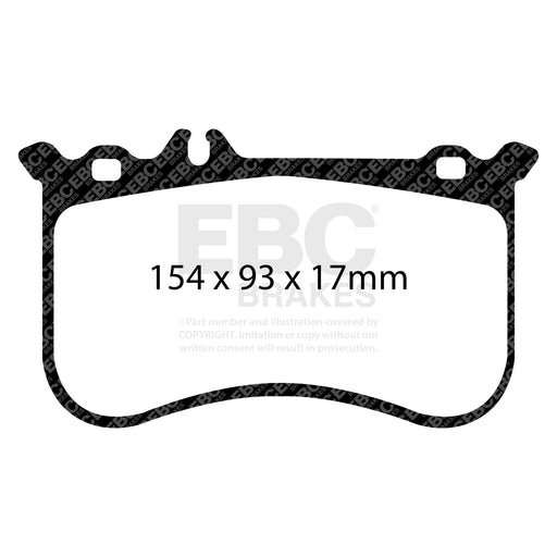 EBC DP32138C product-specific pad shape illustration