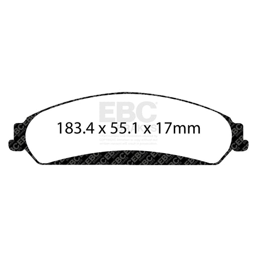 EBC DP32139C product-specific pad shape illustration
