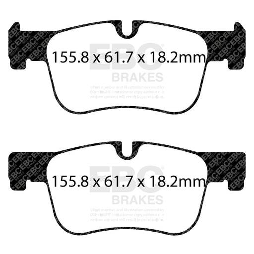 EBC DPX2143 product-specific pad shape illustration