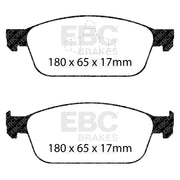 EBC DP52145NDX product-specific pad shape illustration