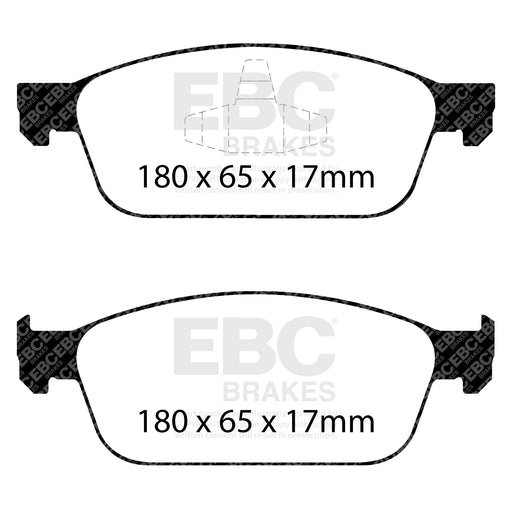 EBC DP52145NDX product-specific pad shape illustration