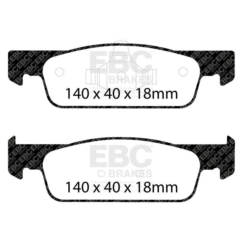 EBC DP42146R product-specific pad shape illustration