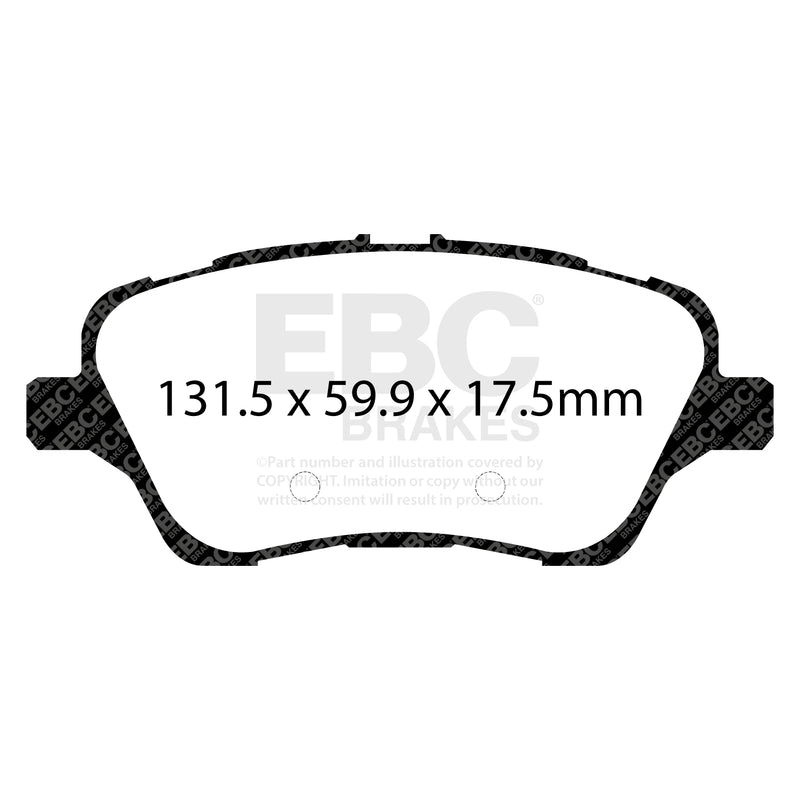 EBC DP42149R product-specific pad shape illustration