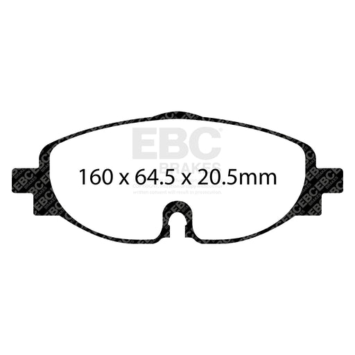 EBC DP32150C product-specific pad shape illustration
