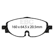 EBC DP42150R product-specific pad shape illustration