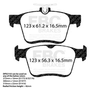 EBC DP52153NDX product-specific pad shape illustration